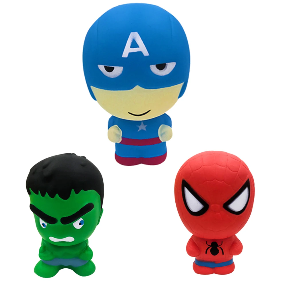 Супер герой мягкая медленно поднимающаяся Игрушка Железный Человек паук