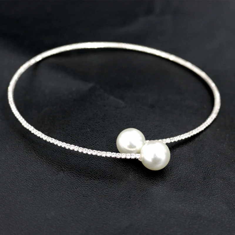 Ожерелье с жемчужными кружками австрийская водяная дрель изящное роскошное