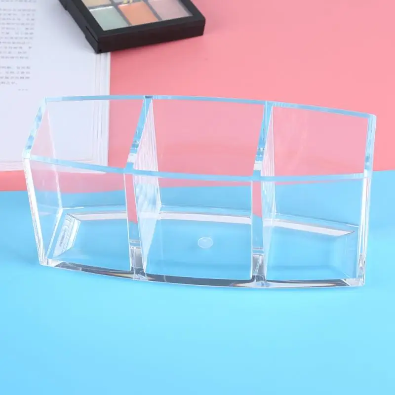 Акриловые ювелирные щетку помады хранения Box Дело Организатор Украшения в