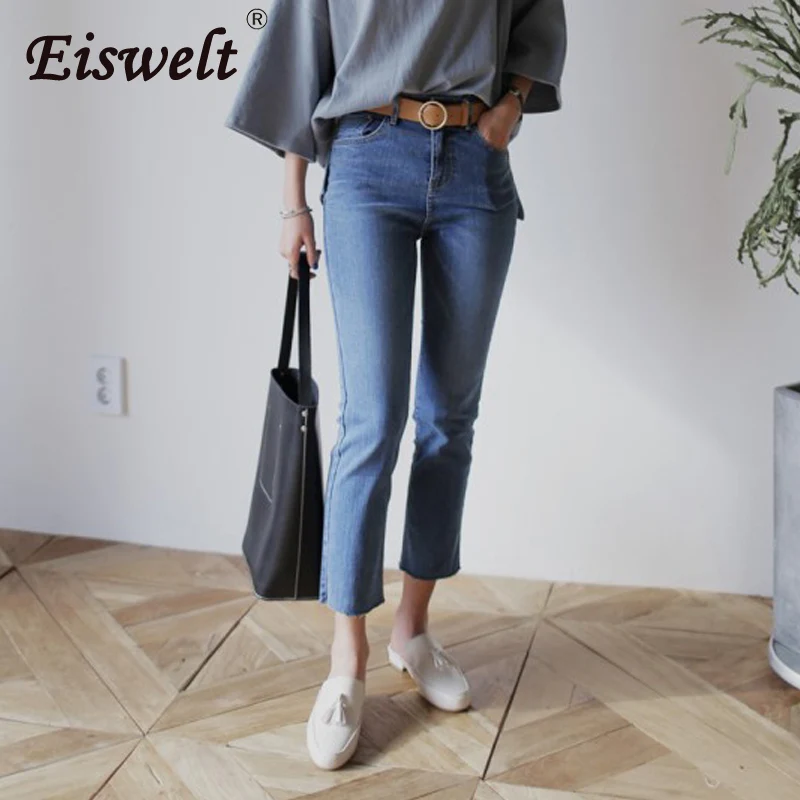 EISWELT 2018 New Arrive Lady Slippers Top Quality Genuine Leather Shallow Shoes Comfortable Square Heel Summer Mules | Обувь