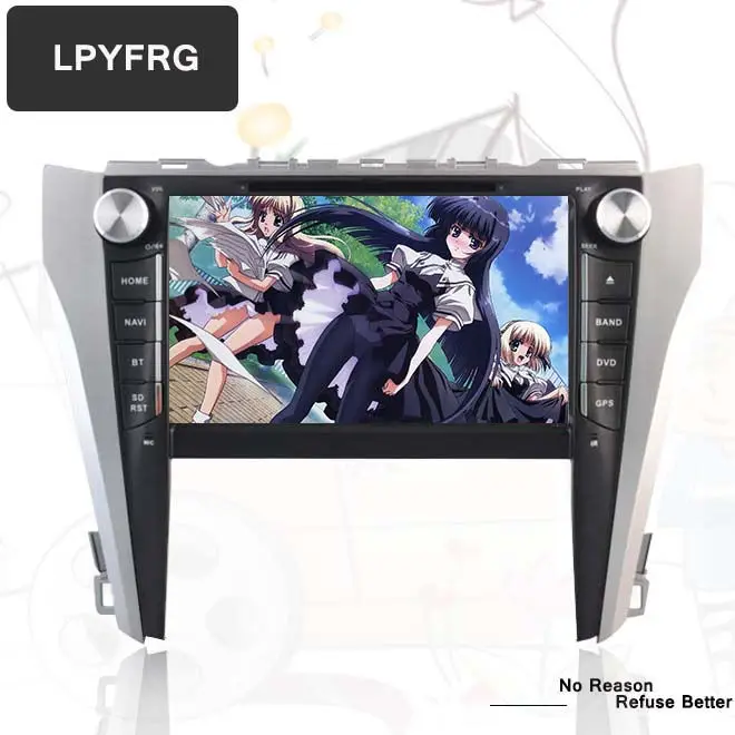 Автомагнитола 8 дюймов 2 din ядер android 10 DVD GPS навигация стерео планшет для Toyota Camry 2015