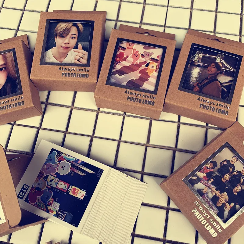 40 шт./компл. KPOP Got7 ЛОМО фото карты ПВХ карты самодельные карты