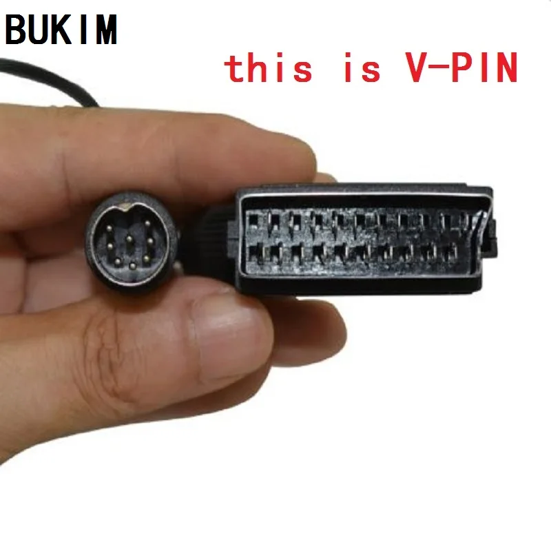 

Кабель BUKIM Scart с европейской вилкой, 10 шт., для SEGA Genesis, Mega Drive, 1 V-Pin PAL
