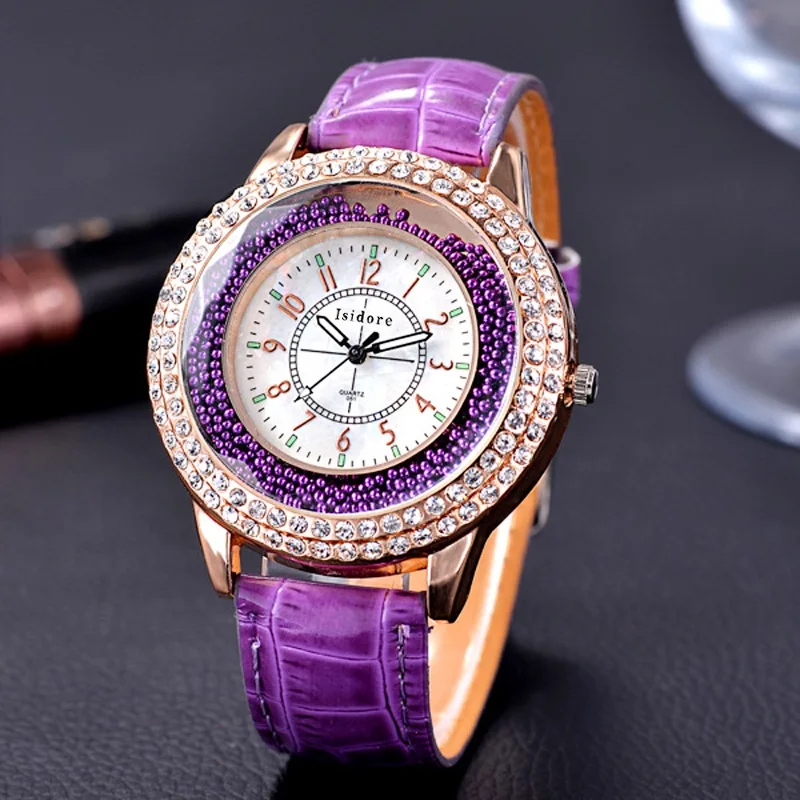 Relojes Mujer 2017 Лидирующий бренд модные женские часы кожаным браслетом Кварцевые