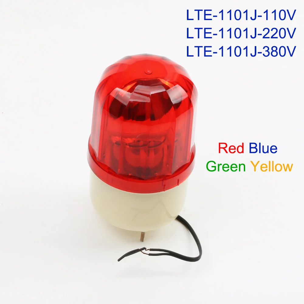 

AC 110V 220V 380V Red Yellow Green Blue Warning Light lamp Siren Sound and Rotating Industrial Warning with buzzer LTE-1101J