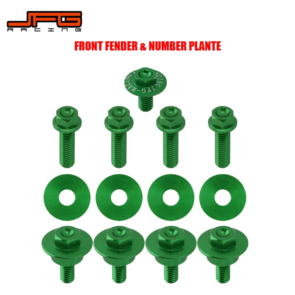 front fender Мотоциклетные передние и задние крылья номер Плант радиатор уплотнительных колец сиденье боковые панели винт для KAWASAKI KX125 KX250 KX250F KX450F RMZ250 - Цвет: front fender