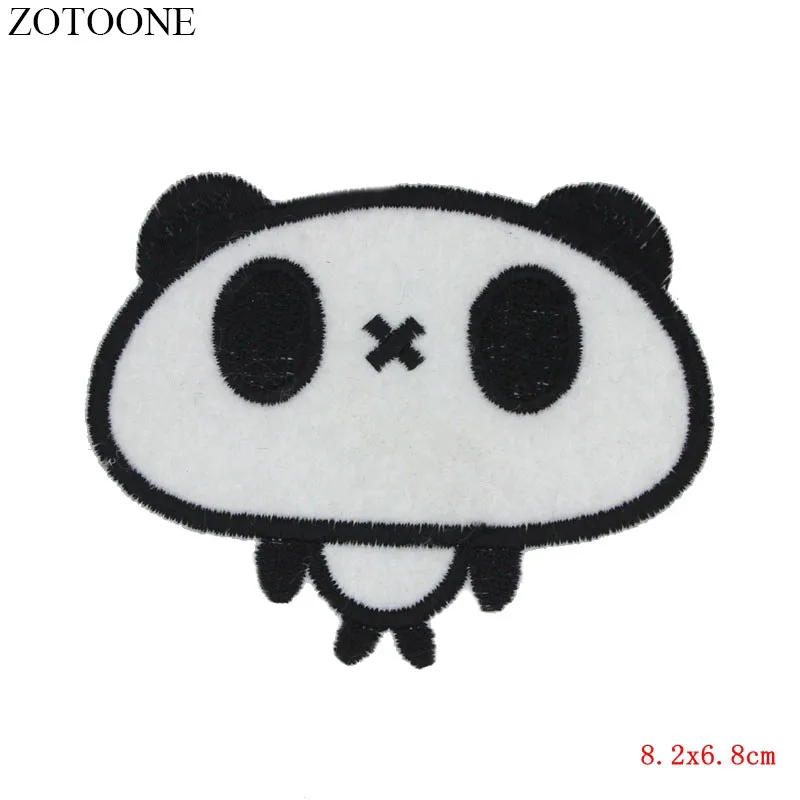 ZOTOONE Милая нашивка в виде животного для одежды, железная вышитая аппликация для шитья, нашивки для шитья, эмблема на ткани, аксессуары для одежды DIY G - Цвет: 007