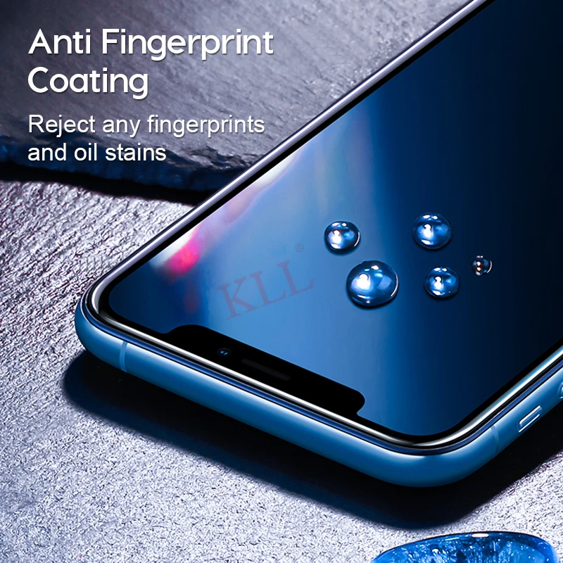 9K King стекло полное покрытие закаленное для iPhone X XS MAX XR 9H изогнутые края Защитная