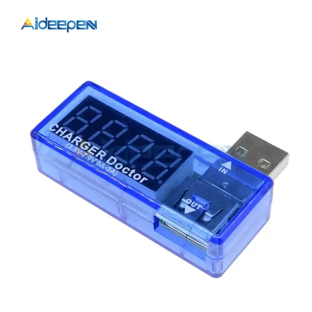Светодиодный мини-дисплей цифровой USB Вольтметр Амперметр измеритель напряжения тока тестер Портативный USB вольт ампер зарядное устройство Доктор детектор