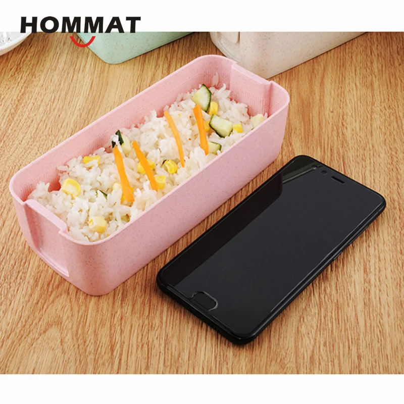 Дети Коробки для обедов Bento с отделение японский bento box set Ланчбокс Пластик Еда