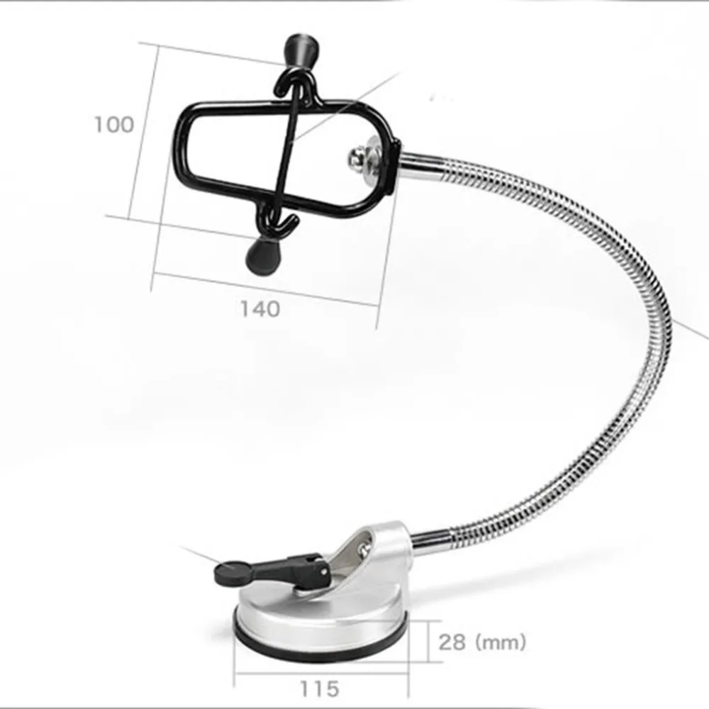 Hands Free Hair Dryer Holder 360 Degrees Rotation Flexible Hairdryer Organizing Holder Stand Rack Suction Cup Pet Grooming Table