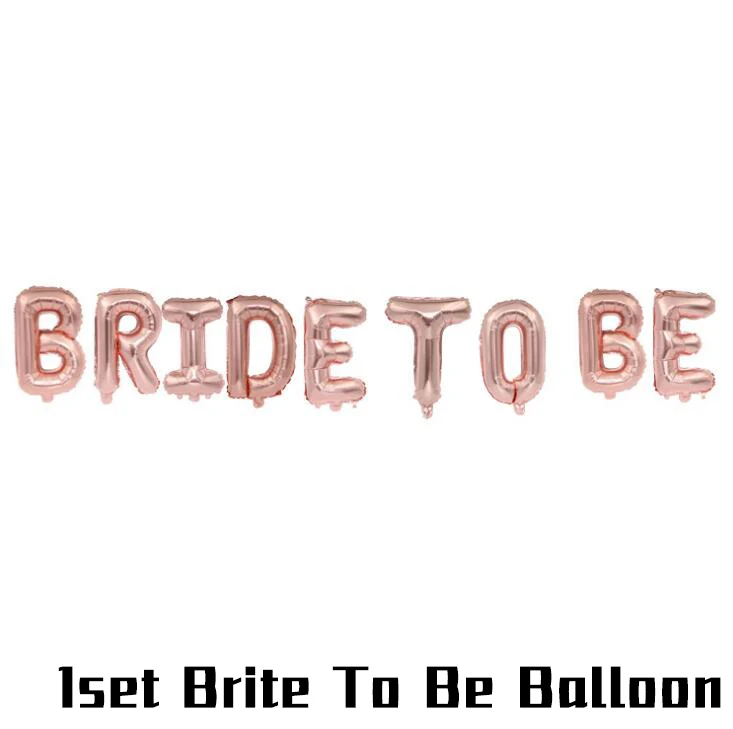 Brite to be Balloon Розовое золото Команда Невесты быть воздушные шары Свадебная Корона створки значок девичник вечеринка Свадьба украшения аксессуары для девичника поставки - Цвет: Brite to be Balloon