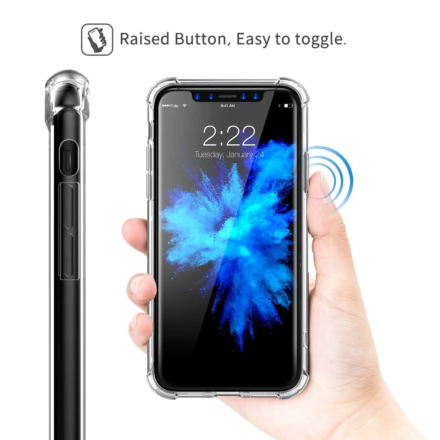 Ультра тонкий мягкий чехол для iPhone X 6 S плюс 7 8 прозрачный антидетонационных