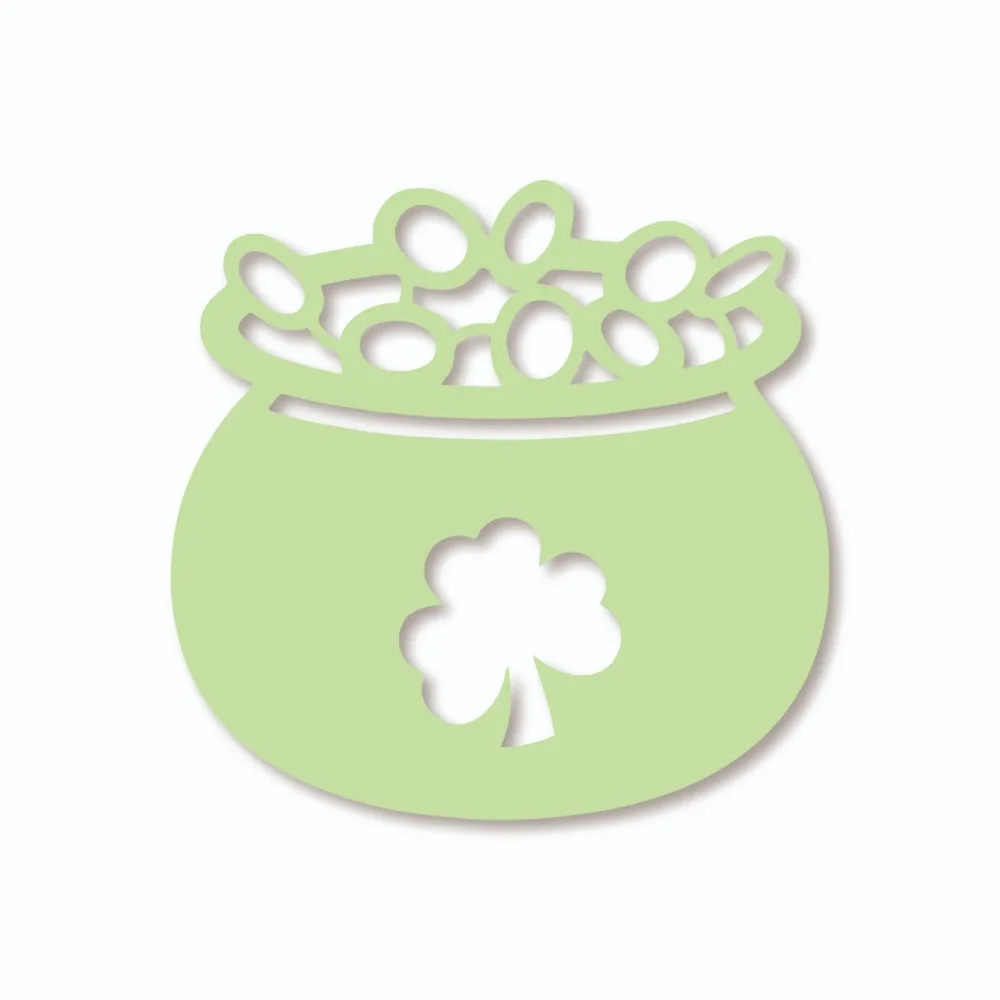 Шаблон клевера Lucky bag трафарет для резки металла DIY Скрапбукинг Фотоальбом