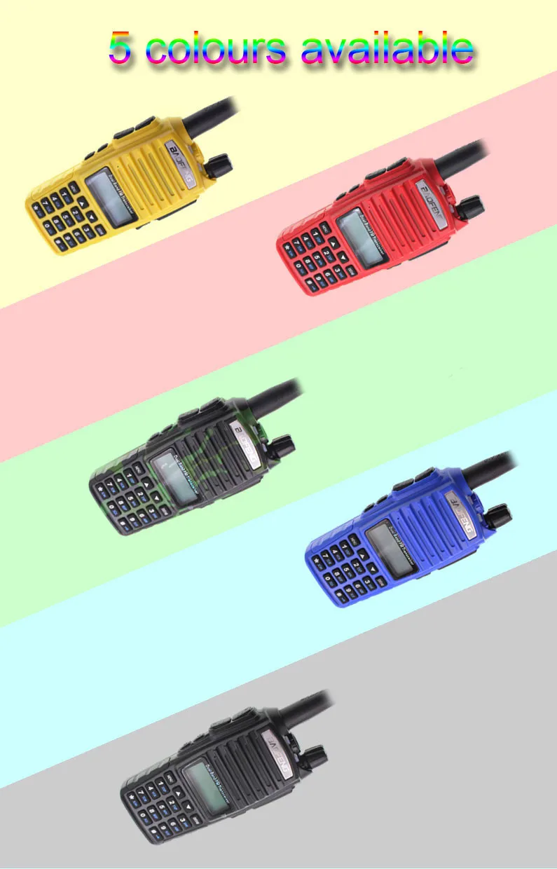 2 шт./лот BaoFeng UV-82 рация 136-174 МГц и 400-520 МГц двухстороннее радио UV82 FM приемопередатчик
