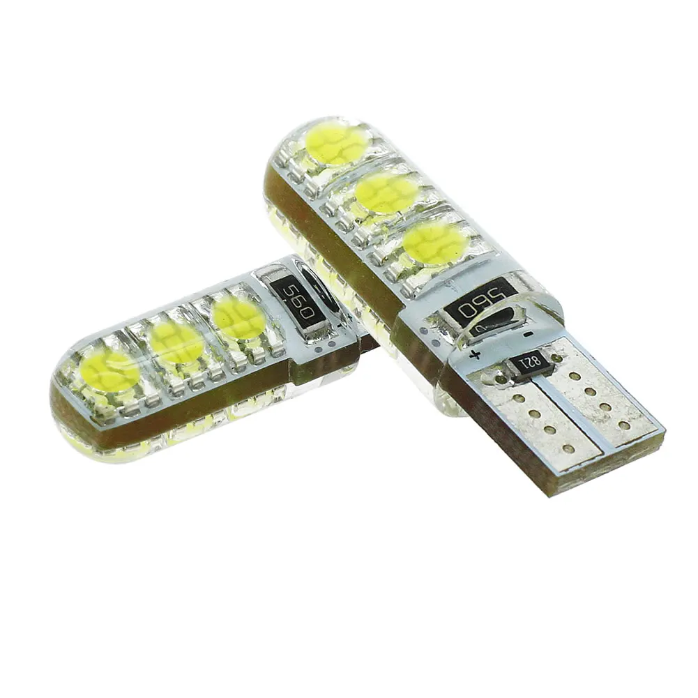 2 шт. Высокое качество T10 5050 6SMD салона 6 светодиодный светильник с DC12V Wateroof лампы 360
