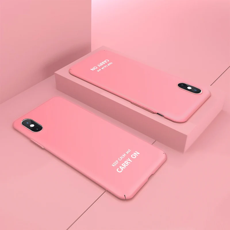 ADKO для Funda iPhone X 11 Чехол Ультра тонкие матовые цветные Чехлы для iPhone 7 plus 8 6 6s X XS MAX XR 11 Pro Max чехол - Цвет: Pink B