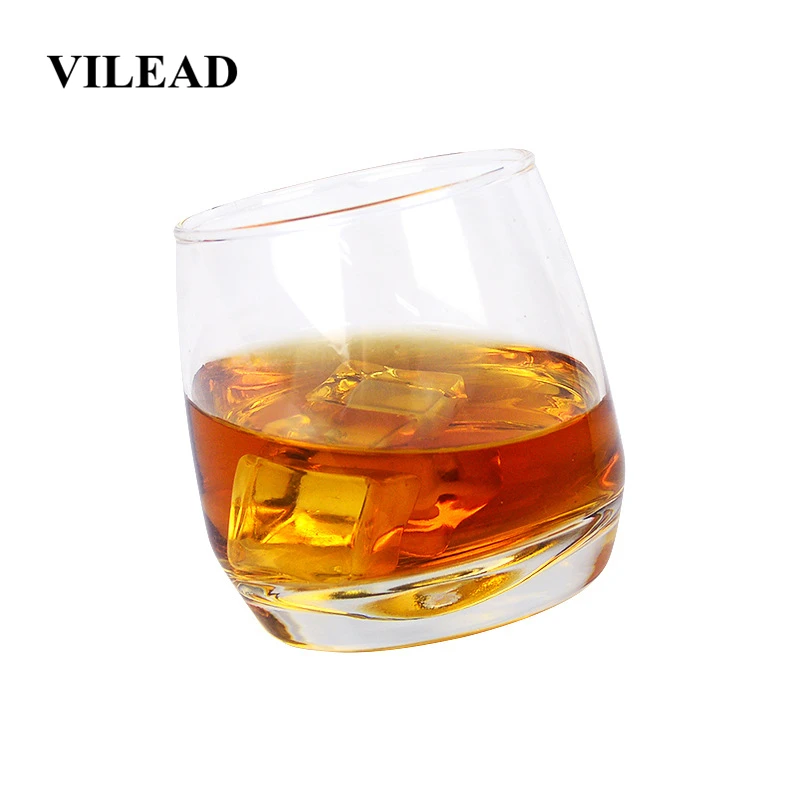 VILEAD 265 мл стеклянный стакан Winebowl дно воды конический тумблер для виски прозрачный шейкер протеина Botella экологически чистый