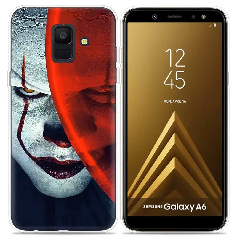 Джокера клоун ужас принт чехол для samsung Galaxy Note 8 9 J4 J6 J8 A6 A8 A7 A9 Star Lite S8 S9 плюс Винтаж крышка чехол