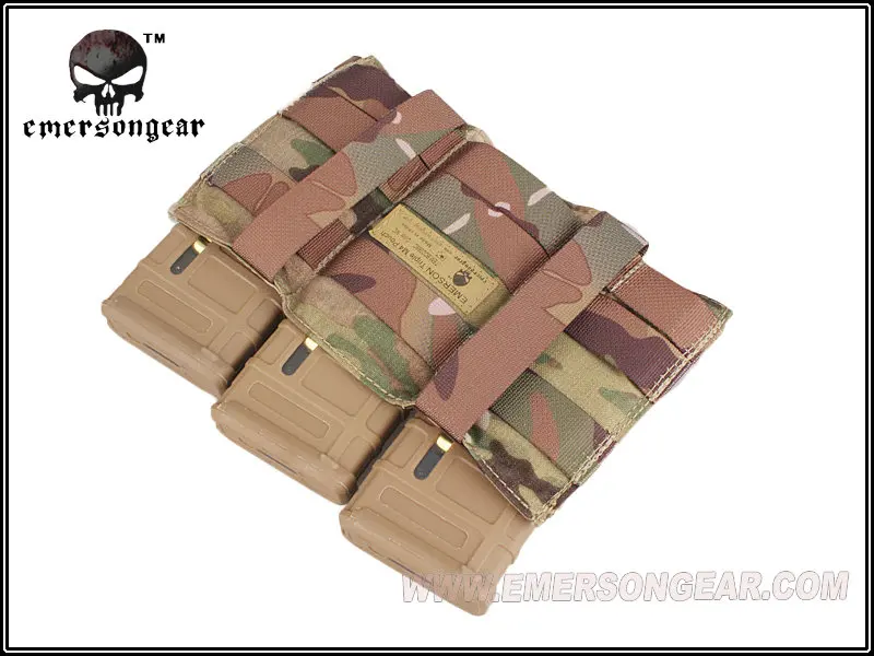 Emersongear Triple M4 чехол для журнала Combat Molle Airsoft MAG Чехол Мультикам EM2388C | Спорт и