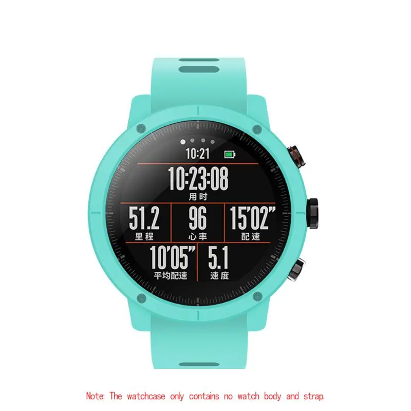7 цветов корпус защитный чехол для Huami Amazfit Stratos 2 Смарт Браслет аксессуары - Цвет: 4NB700671-FG