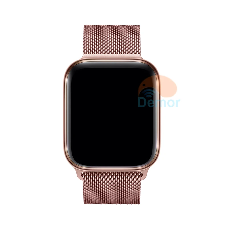 Rose Gold Steel IWO 8 Plus 44 мм Смарт-часы серии 4 подключенные Bluetooth для мужчин и женщин Смарт-часы для Apple iOS iPhone huawei Xiaomi 2 Android телефон - Цвет: Rose Gold Steel