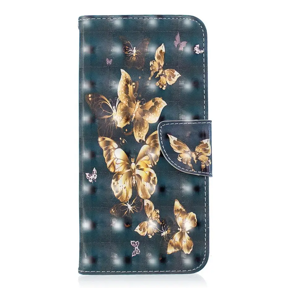 Роскошный кожаный флип-чехол для huawei mate 20 lite чехол с 3D видением рисунком телефона