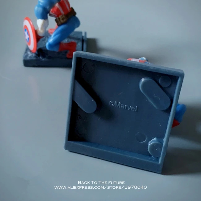 Disney Marvel Мстители Капитан Америка 6 см фигурка аниме мини украшение Коллекция ПВХ