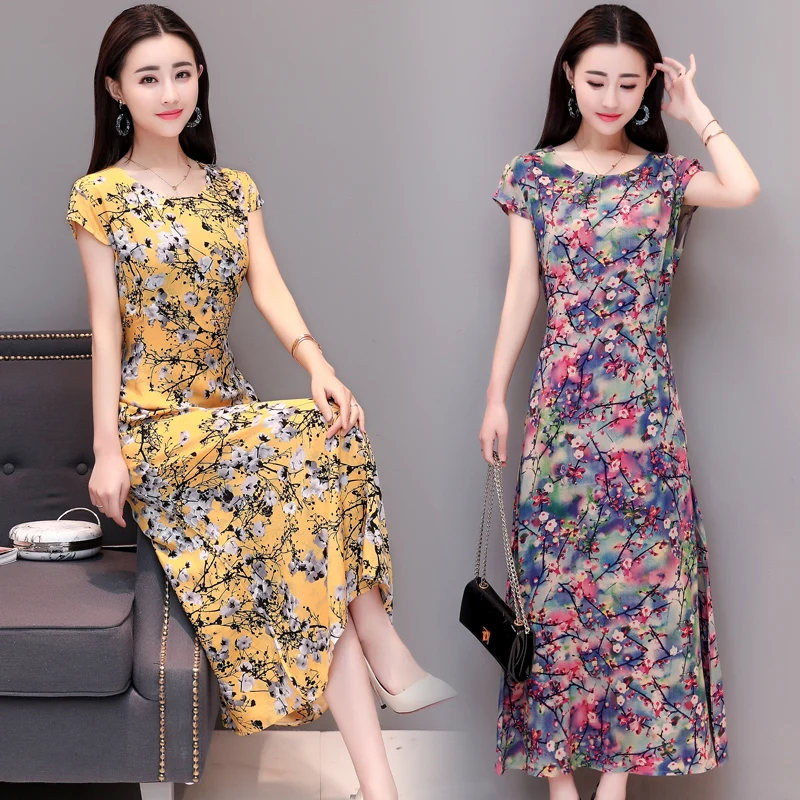 AYUNSUE Robe Ete 2020 женское платье размера плюс платья для женщин 4xl 5xl 6xl длинное с