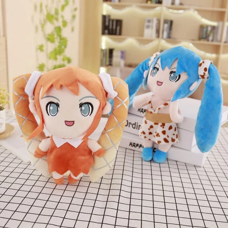 1 шт. Kawaii японский аниме фигурка Вокалоид Хацунэ Мику Ститч брелок кулон в форме