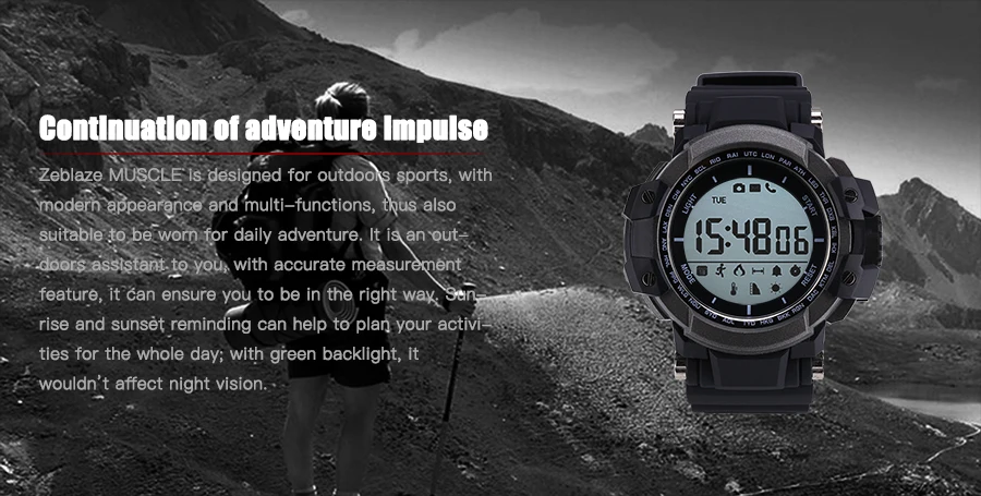 Zeblaze мышцы спортивные Смарт часы BT 4,0 водостойкий Smartwatch Шагомер Смарт Здоровья беспроводные устройства PK Miband 2