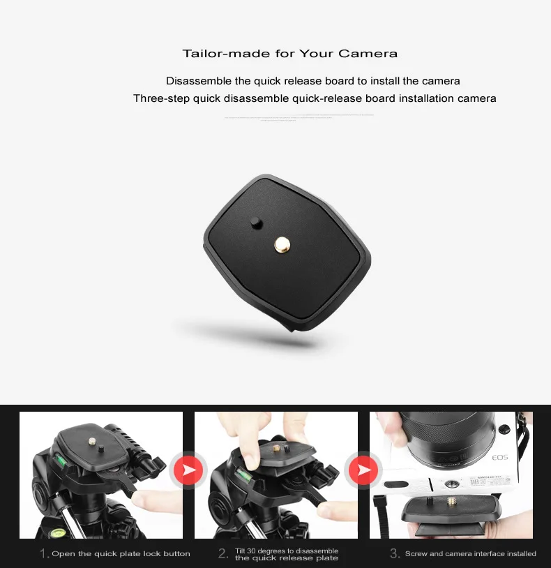 Регулируемый штатив для телефона Штатив Камера Gorillapod statief с Quick Release Plate trépied Appareil