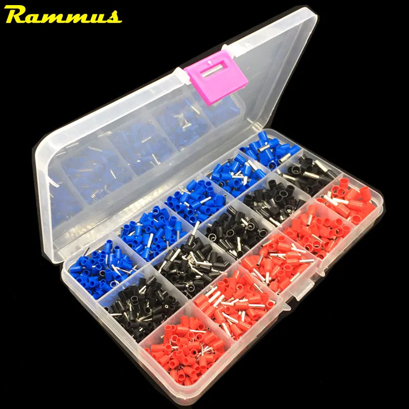 Rammus 22-12awg Провода Медь обжимной разъем Изолированный Шнур Булавки Конец Терминал