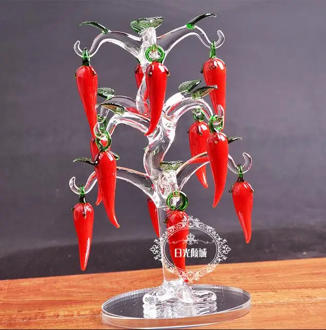 Новые Хрустальные креативные красные огненные украшения на день детского дерева