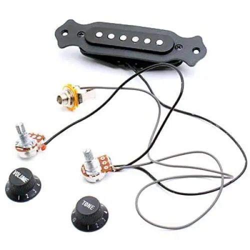 

Magnetic acoustic pickup for guitar Black