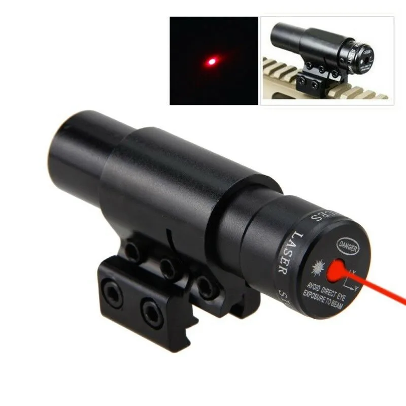 Red Laser Охотничий Красный лазерный прицел тактический мини лазерный калибратор красный лазер прицеливание металлический лазерный прицел локатор прицел - Цвет: Red Laser
