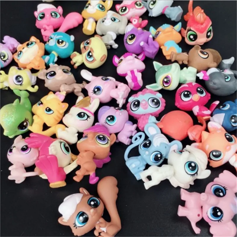 20 шт./лот игрушки для животных маленькие фигурки питомцев Игрушки маленьких