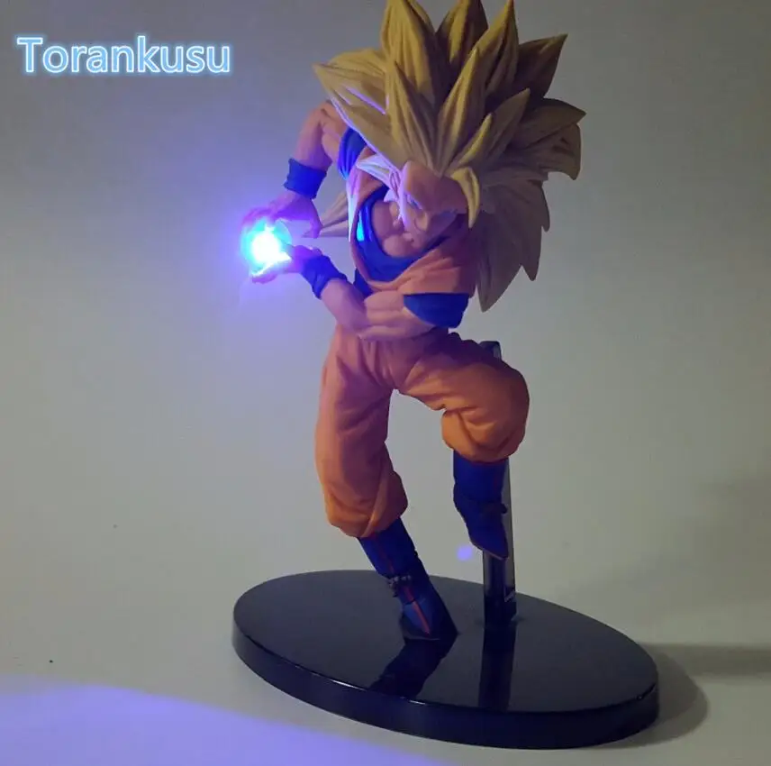Blue Led Dragon Ball Z фигурку Сон Гоку камехамеха светодиодные DIY Дисплей игрушка esferas дель дракона Фриза игрушка DBZ+ свет diy09 - Цвет: Blue Led
