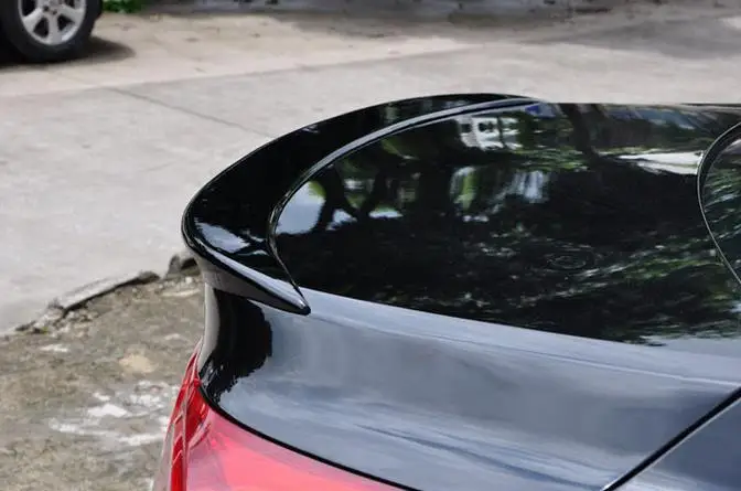 Глянцевый черный/белый/красный окрашенный ABS автомобильный спойлер заднего