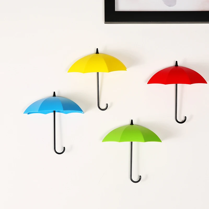 3 шт./лот красочный зонтик формы настенное крепление двери крючком брелок стойку