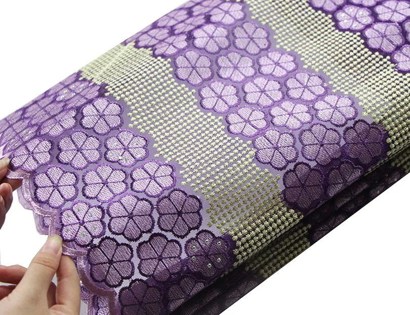 Flower pattern embroidery lace fabric with rhinestones high quality african french aso ebi style wedding | Дом и сад