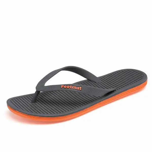 men grey orange Мужские вьетнамки унисекс из ЭВА; сандалии; женские уличные сандалии; летние пляжные вьетнамки; сандалии; обувь - Цвет: men grey orange