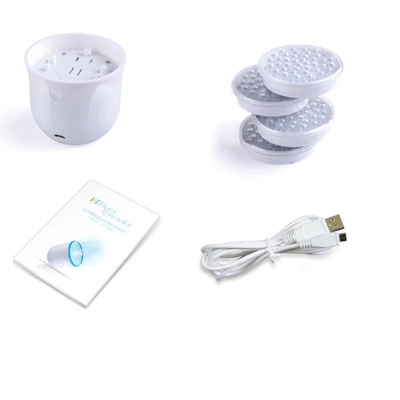 Био Янтарный светодиодный нагревательный Фотон светотерапия PDT отбеливание кожи