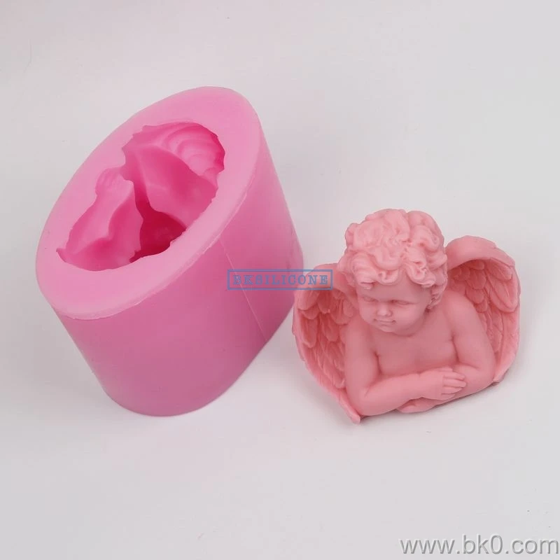 BJ021 3d силиконовые формы мыло Ангел свечи s ручной работы милый ребенок diy для украшения торта
