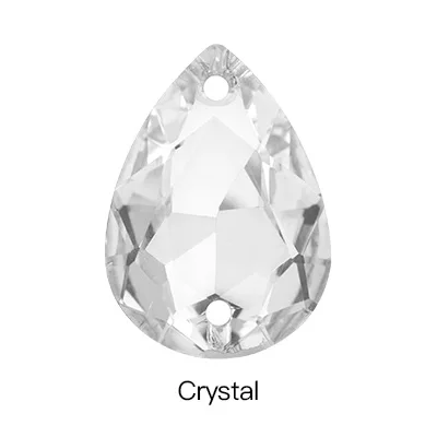 Crystal Точечные стразы, хрустальные украшения, высокое качество, пришитые камни, двойной страз с отверстием, кристалл, сделай сам, стеклянные стразы для Se - Цвет: Crystal