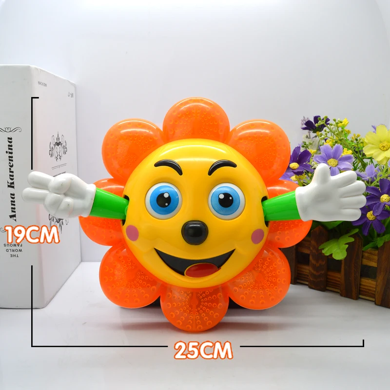 Детские игрушки, Детский 3D светильник, Подсолнухи, электрическая игрушка с музыкой и светильник, обучающие игрушки для детей, подарки на Рождество