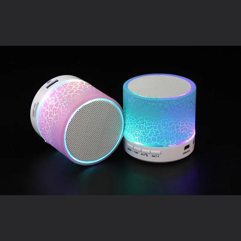 Колонка светодиодный мини Беспроводной Bluetooth Динамик TF USB FM Портативный музыку