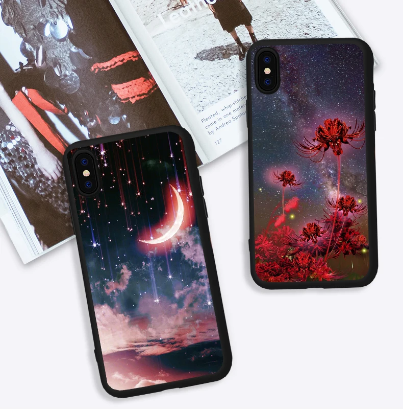 Роскошный чехол для телефона iPhone XR 7 8 Plus 6 6S X XS MAX 5 Цветочный Универсальный мягкий
