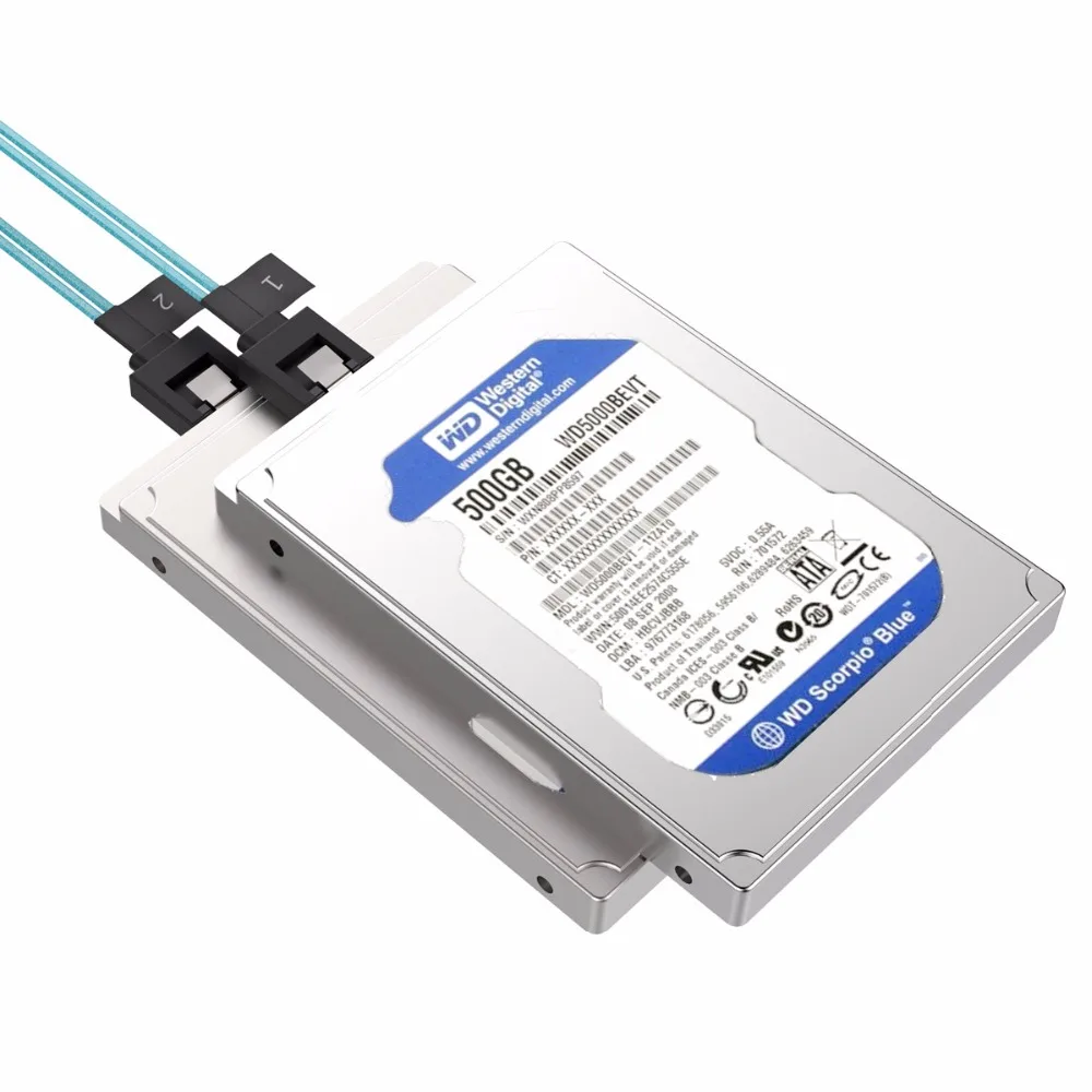 ORICO CPD SATA 3 0 кабель SAS в 2 упаковке III с фиксирующей защелкой 6 Гбит/с 5 футов/0 55 м и