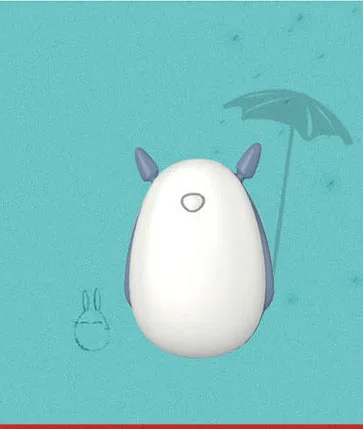 Totoro 4500mAh USB Rechargeable Electric Hand Warmer Winter Totoro Double-Side Mini 5V Long Life Pocket Power Bank 2 in 1 Handy Heater - Цвет: Totoro